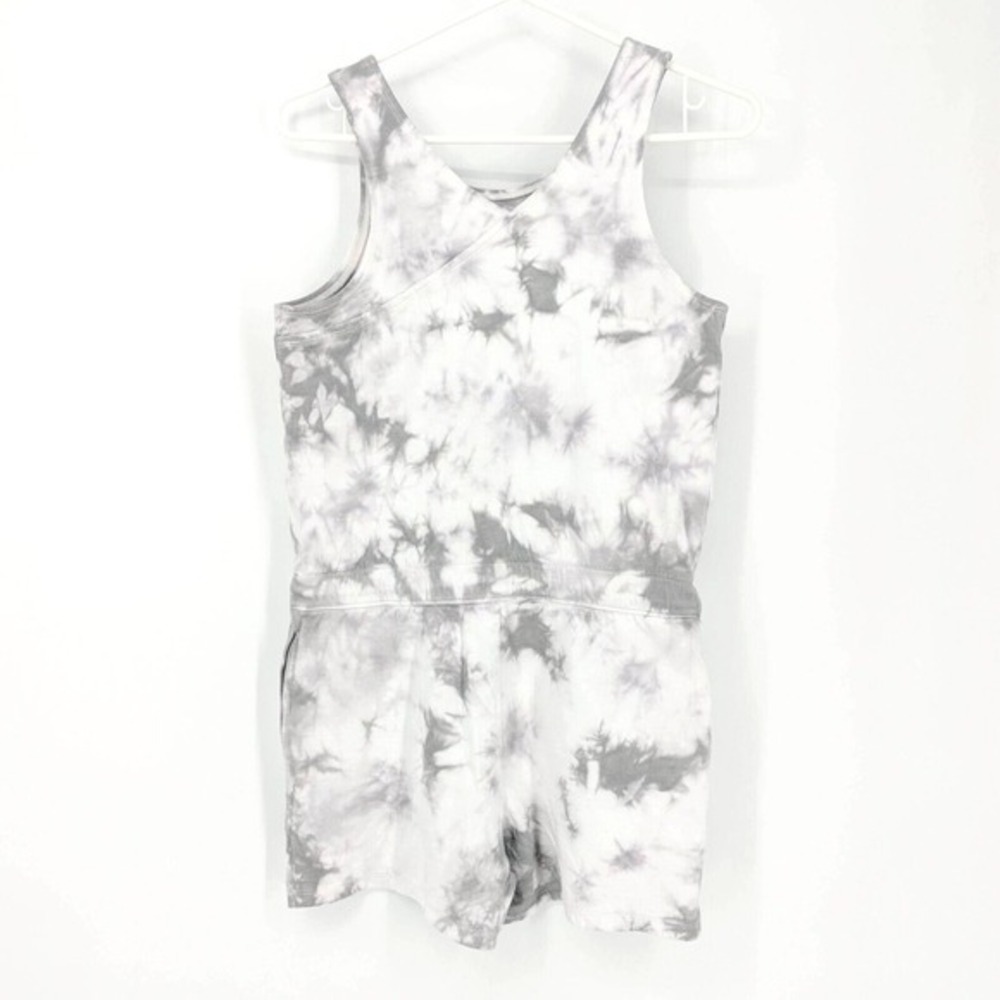 Athleta Girl Havin'‎ A Great Time Romper Crystal Dye Osprey Grey Size XXL/16 - Picture 4 of 5